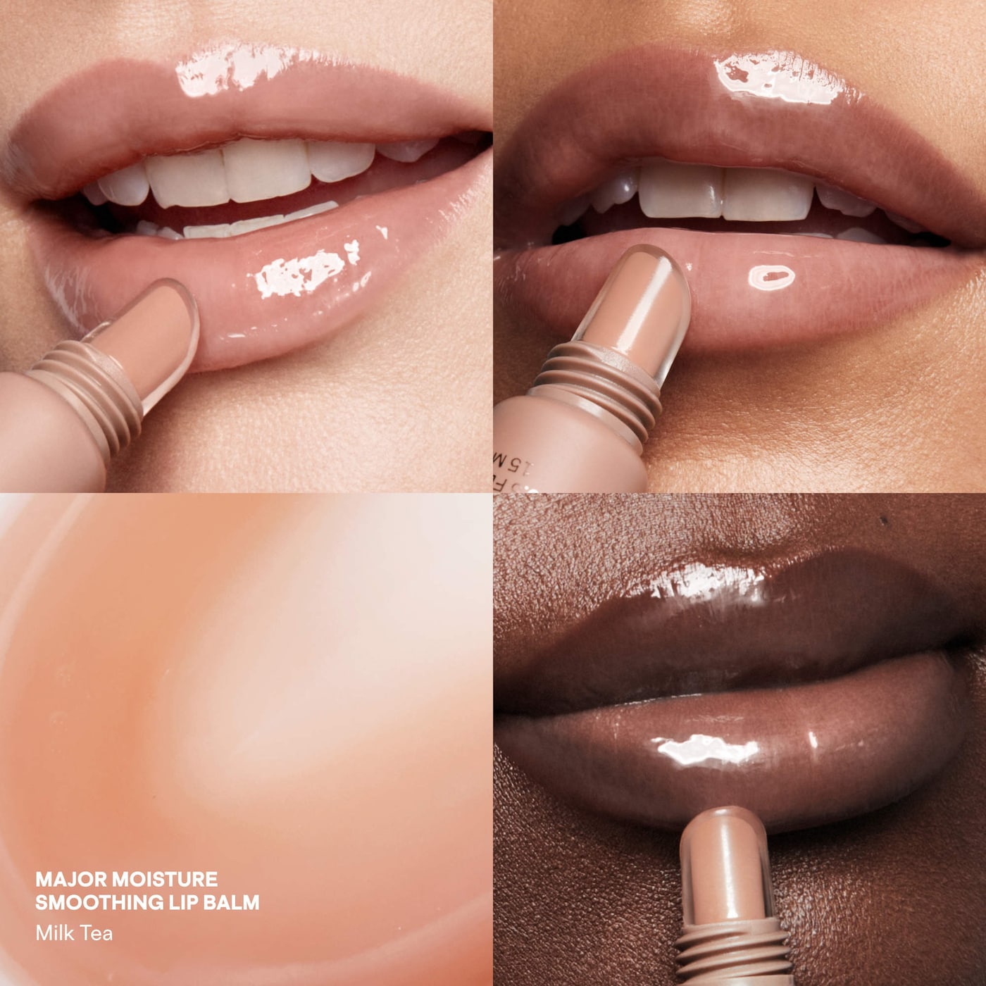 Major Moisture Smoothing and Hydrating Tinted Lip Balm with Vitamin E /Milk Tea - PATRICK TA   PREVENTA.