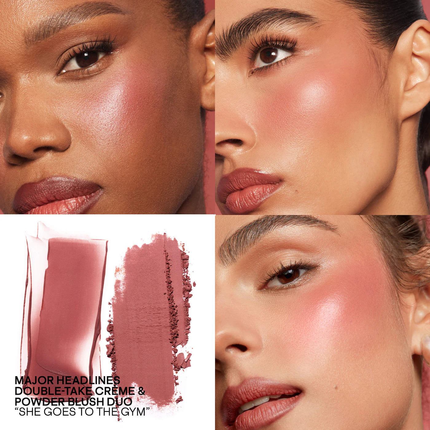 Mini Major Headlines Double-Take Crème & Powder Blush Duo/ She Goes To The Gym - PATRICK TA   PREVENTA.