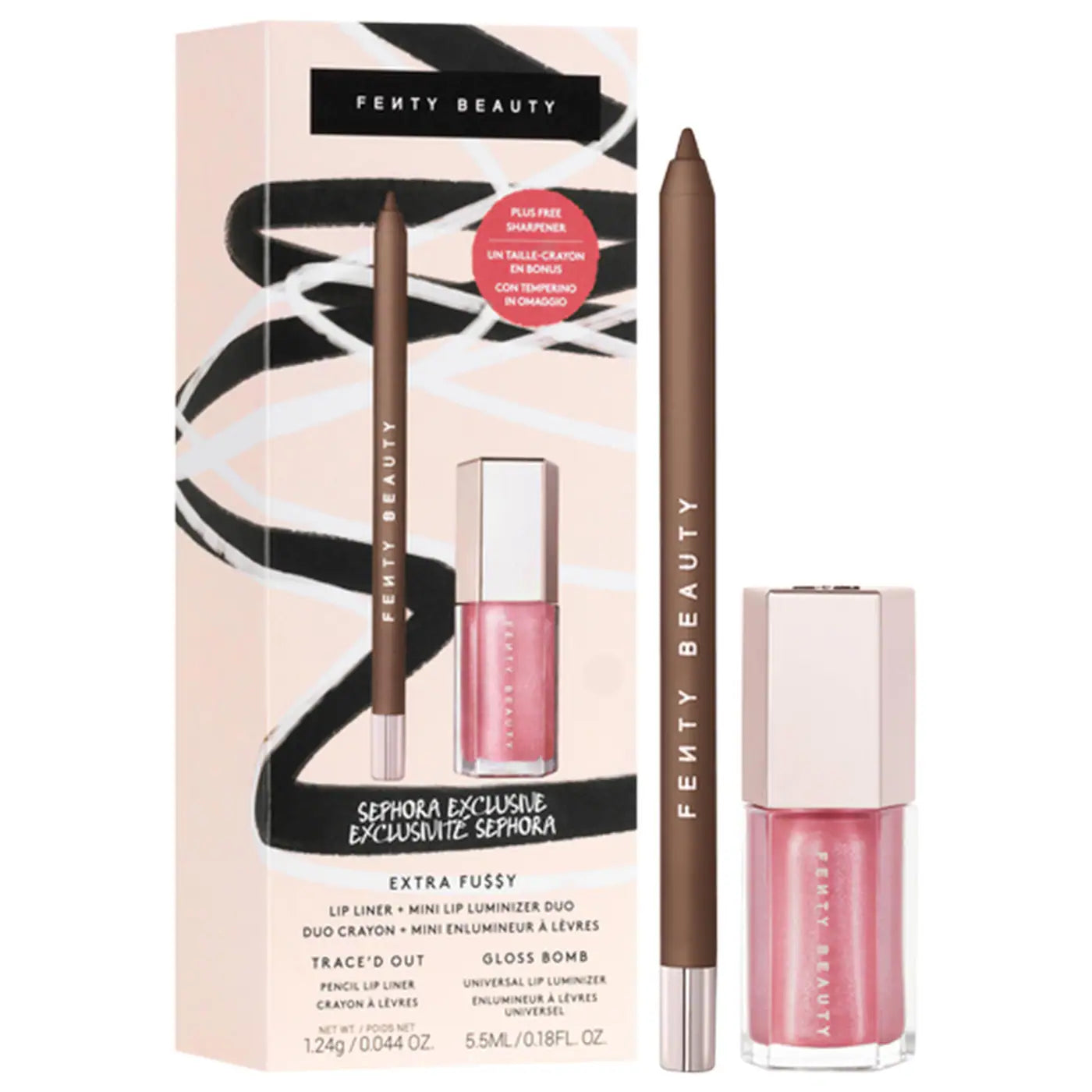 Extra Fu$$y Lip Liner + Mini Lip Luminizer Duo -  Fenty Beauty by Rihanna PREVENTA.