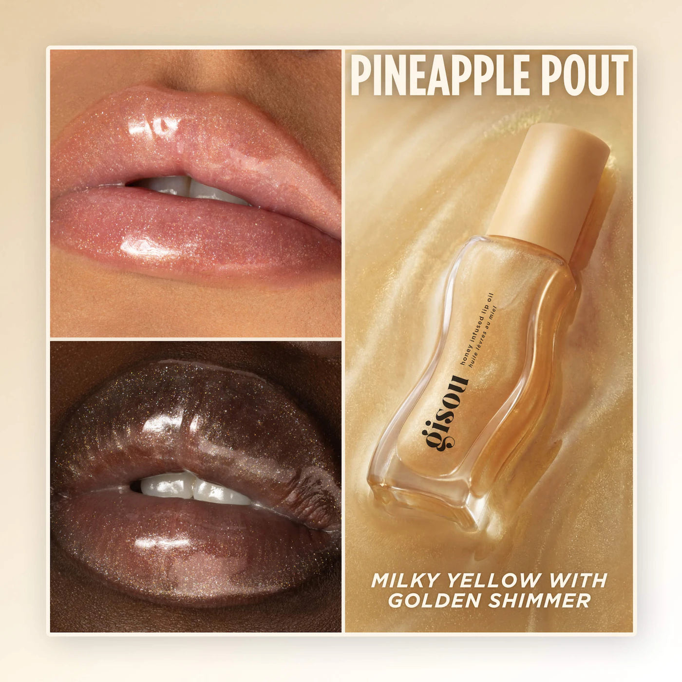 Honey Infused Hydrating Lip Oil / Pineapple Pout -  Gisou PREVENTA.