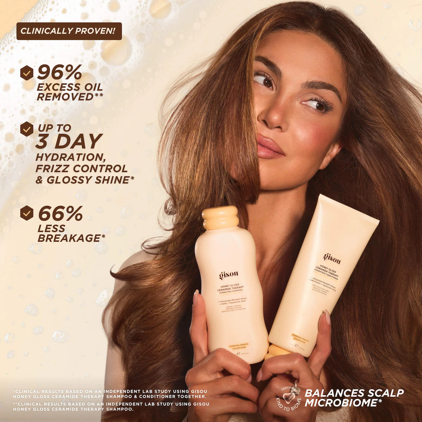 Honey Gloss Ceramide Therapy Hydrating Shampoo & Conditioner Duo - Gisou PREVENTA.