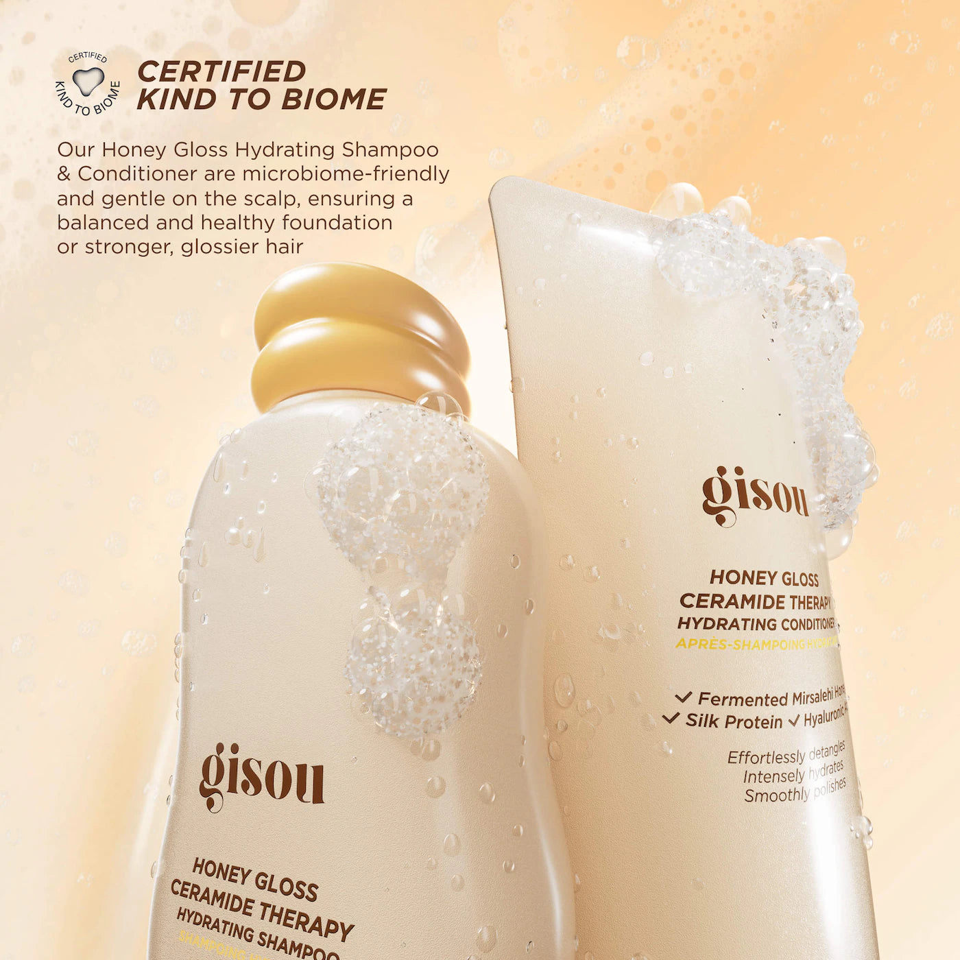 Honey Gloss Ceramide Therapy Hydrating Shampoo & Conditioner Duo - Gisou PREVENTA.