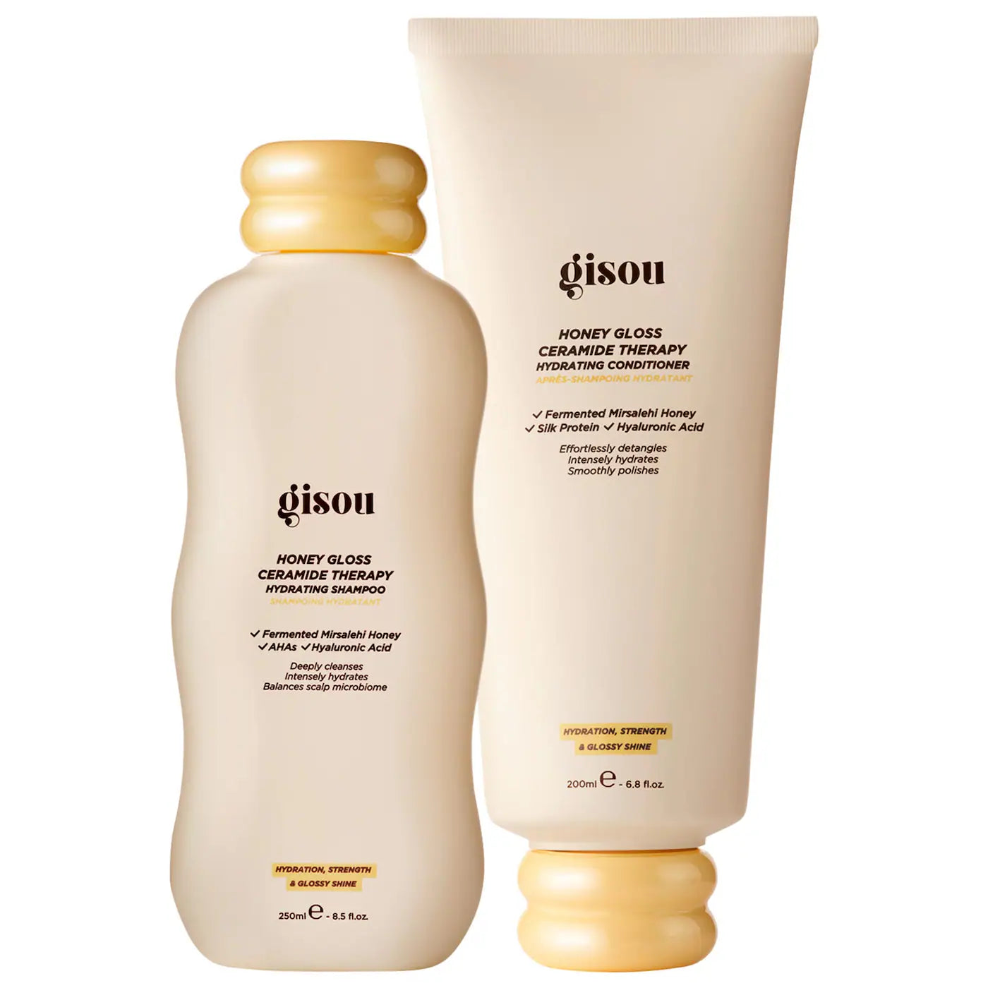 Honey Gloss Ceramide Therapy Hydrating Shampoo & Conditioner Duo - Gisou PREVENTA.