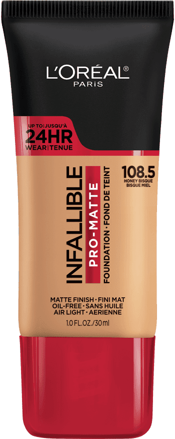 Infallible Pro-Matte Foundation 24H Pro - Matte / 108.5 Honey Beige - L'Oreal Paris.