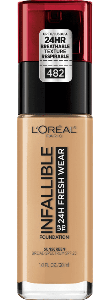 Infallible 24 Hour Fresh Wear Foundation / 482 Radiant Sun- L'Oreal Paris.