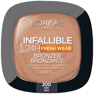Infallible Up to 24H Fresh Wear Soft Matte Bronzer / 200 Fair  - L'Oreal Paris.