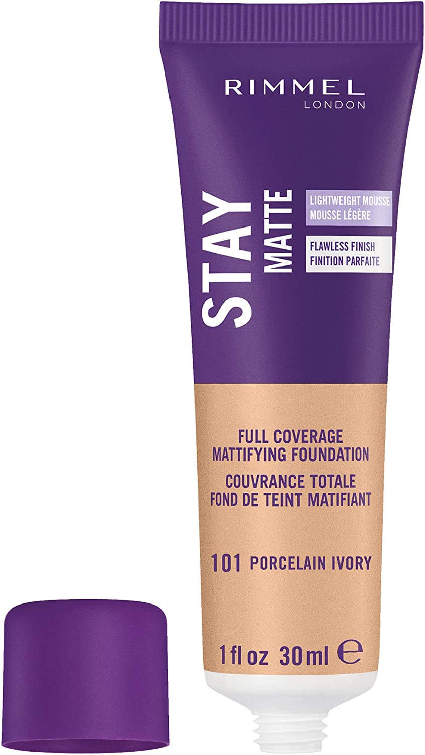 Stay Matte Liquid Mousse Foundation / 101 Porcelain Ivory - Rimmel London.