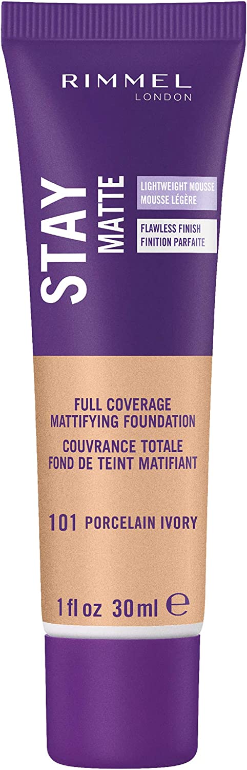 Stay Matte Liquid Mousse Foundation / 101 Porcelain Ivory - Rimmel London.