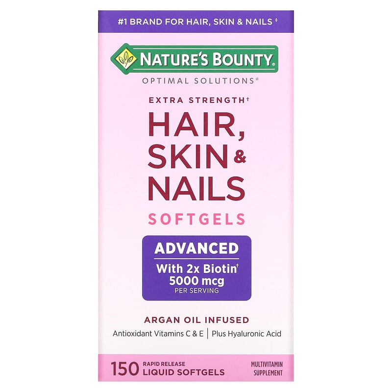 Extra Strength Hair, Skin & Nails 150  Softgels - Nature's Bounty.