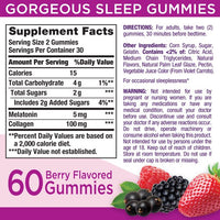 Gorgeous Sleep Gummies 60 Gomitas - Nature's Bounty.