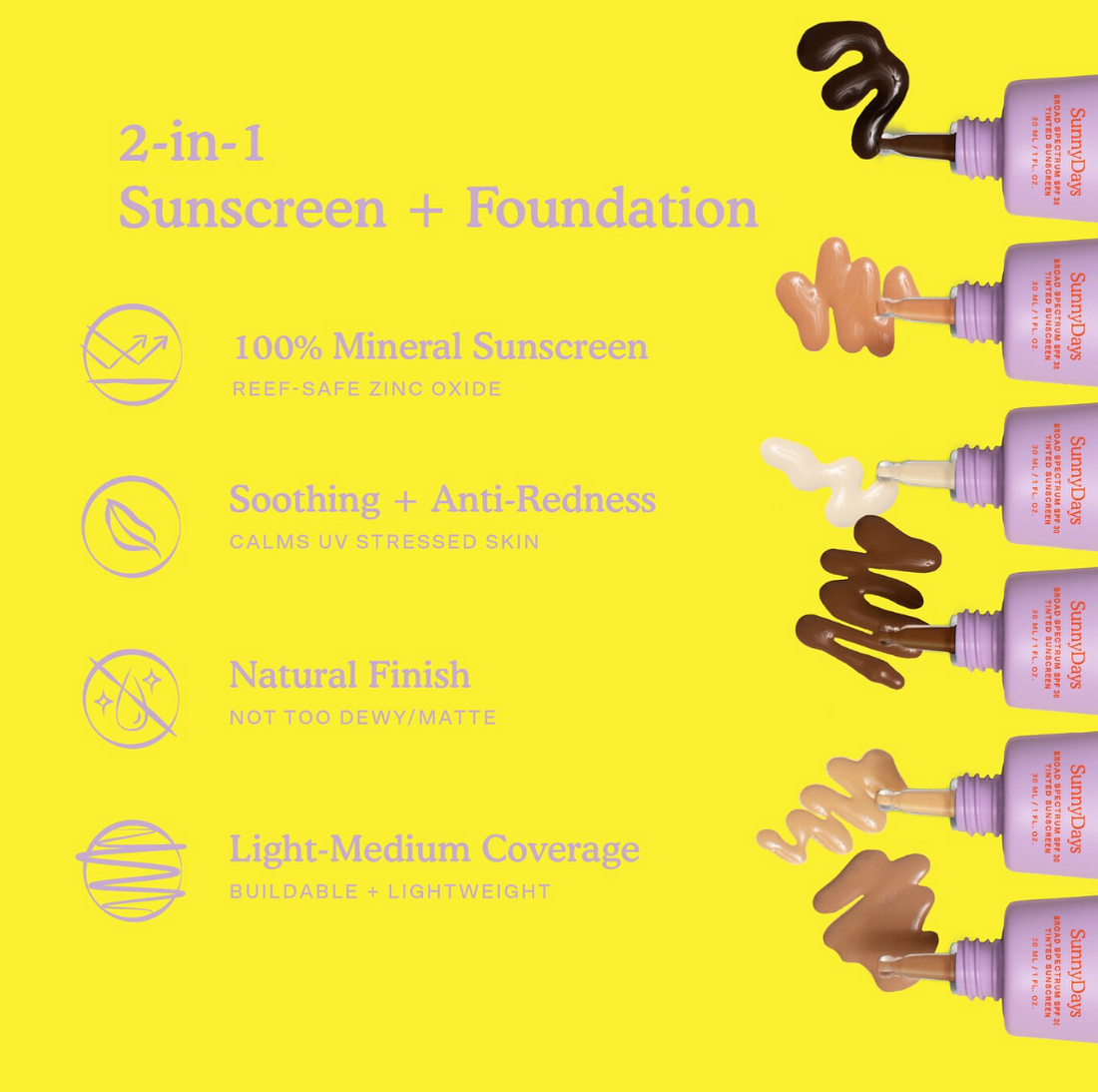 SunnyDays SPF 30 Tinted Sunscreen Foundation - Tower 28.