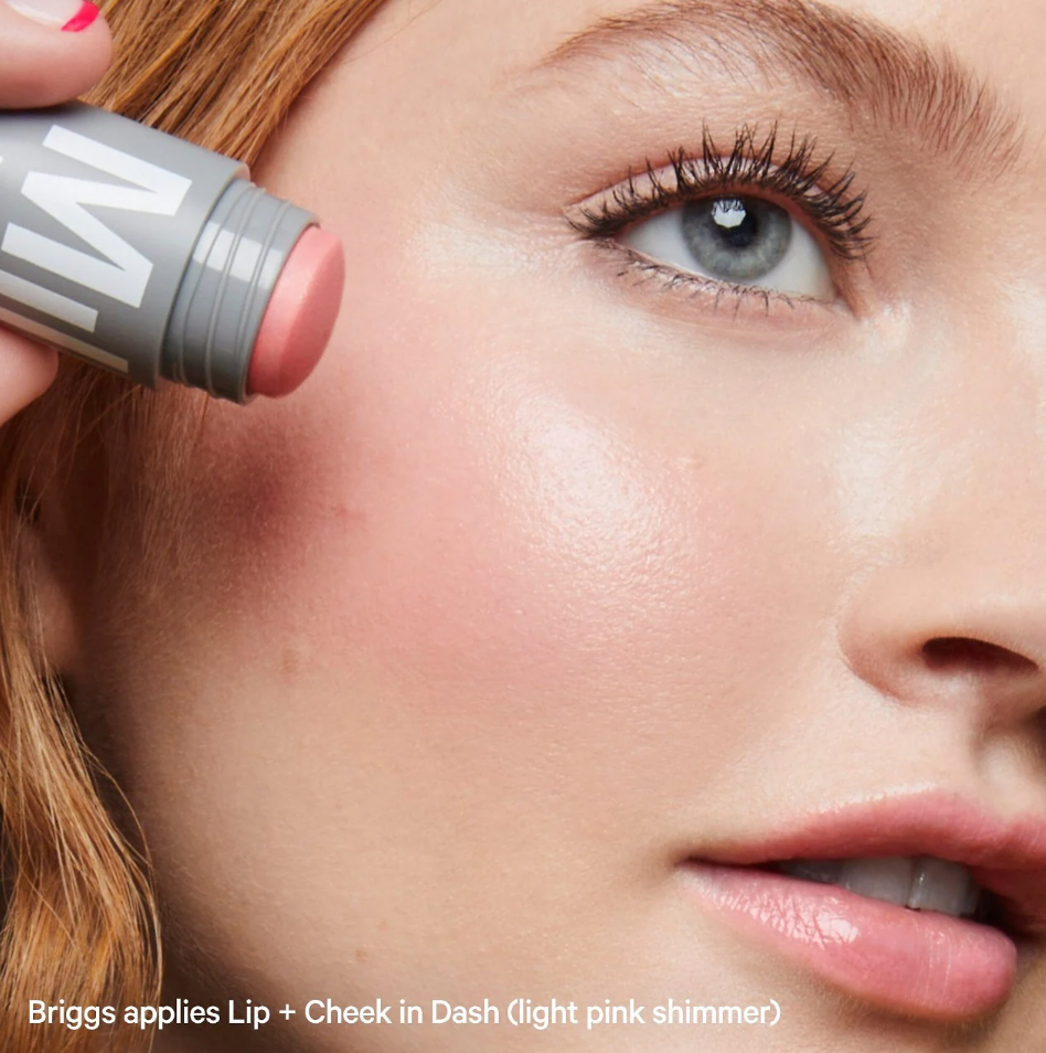 Lip + Cheek Cream Blush Stick / Dash Milk. PREVENTA VAL COSMETICS