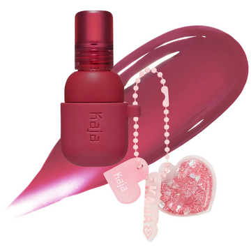 Jelly Charm Glazed Lip Stain & Blush With Keychain / 02 Squeeze Guava - Kaja.