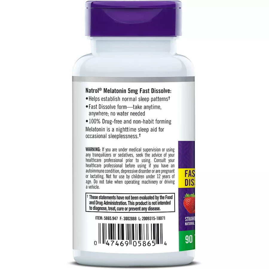 Melatonin Tableta de disolución rapida - NATROL.