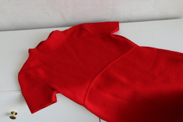 Vestido Rojo cuello Alto Talla S