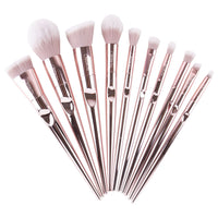 CHAMPAGNE LUXE 10 PC BRUSH SET