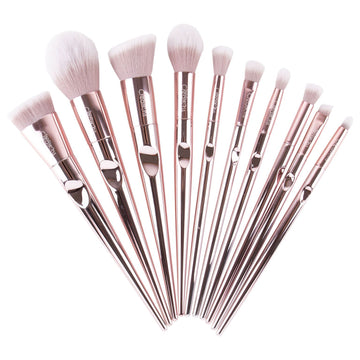 CHAMPAGNE LUXE 10 PC BRUSH SET