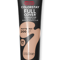 ColorStay Full Cover™ Foundation fully matte, 24/7 / 200 Nude- Revlon.