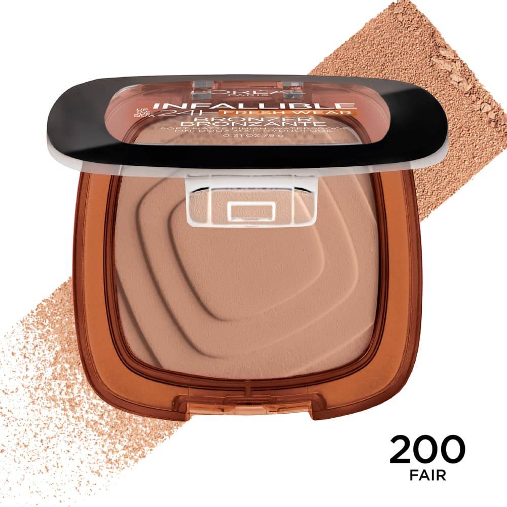 Infallible Up to 24H Fresh Wear Soft Matte Bronzer / 200 Fair  - L'Oreal Paris.
