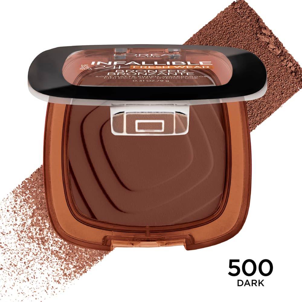 Infallible Up to 24H Fresh Wear Soft Matte Bronzer / 500 Dark  - L'Oreal Paris.