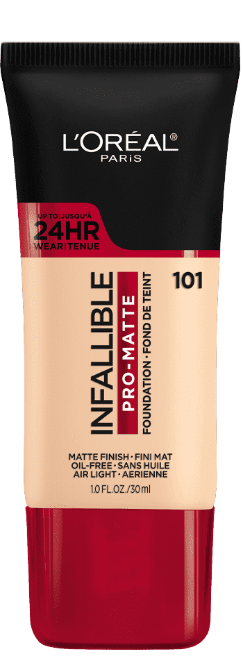 Infallible Pro-Matte Foundation 24H Pro - Matte / 101 Classic Ivory - L'Oreal Paris.