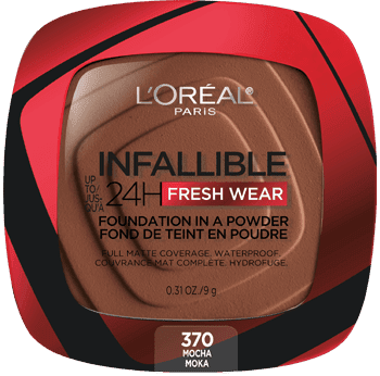Infallible Up to 24H Fresh Wear Foundation in a Powder / 370 Mocha - L'Oreal Paris.