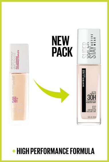 SUPER STAY® LONGWEAR LIQUID FOUNDATION, UP TO 30HR WEAR / 118 LIGHT BEIGE - MAYBELLINE.