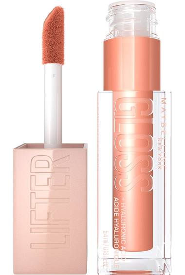LIFTER GLOSS® LIP GLOSS MAKEUP WITH HYALURONIC ACID / 007 AMBER - MAYBELLINE.