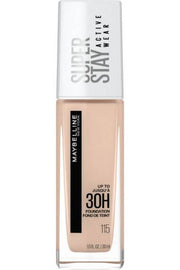 SUPER STAY® LONGWEAR LIQUID FOUNDATION, UP TO 30HR WEAR / 115 IVORY - MAYBELLINE.