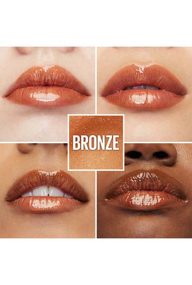 LIFTER GLOSS® LIP GLOSS MAKEUP WITH HYALURONIC ACID / 018 BRONZER - MAYBELLINE.