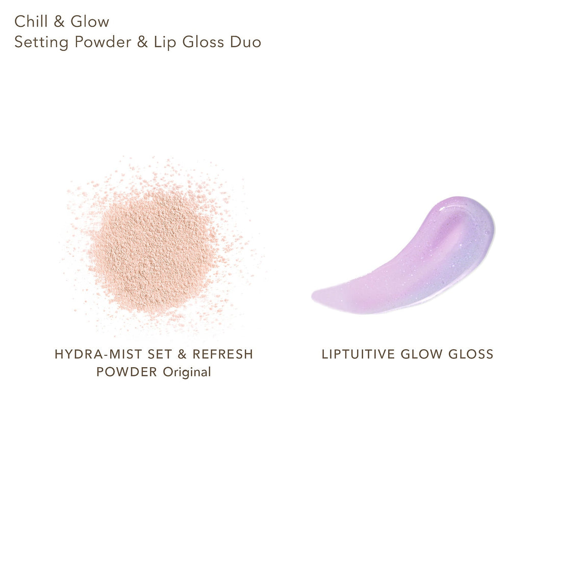 Setting Powder & Lip Gloss Duo- Chill & Glow