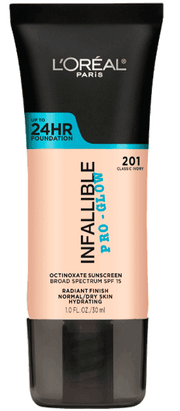 INFALLIBLE 24H PRO-GLOW / 201 CLASSIC IVORY - L'Oréal Paris