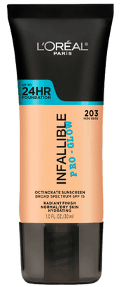 INFALLIBLE 24H PRO-GLOW / 203 NUDE BEIGE - L'Oréal Paris