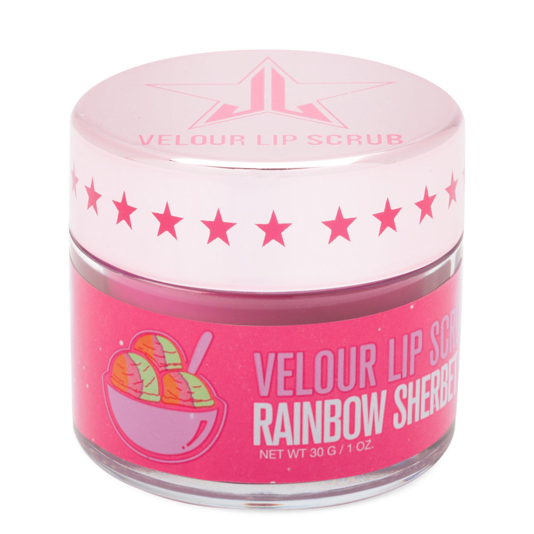 Velour Lip Scrub - Rainbow Sherbet